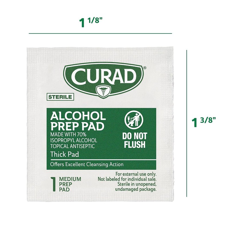 Alcohol Prep Pads Individually wrapped